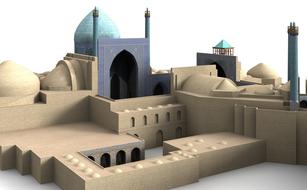 king mosque building 3d model