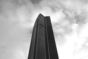 Montparnasse Tower Paris grey sky