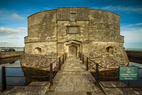Calshot Castle and Ocean, England