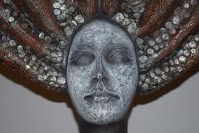 Face Statue Salt stone