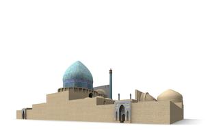 king mosque building 3d