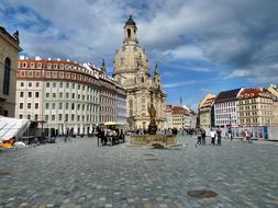 square in the historic center of dresden