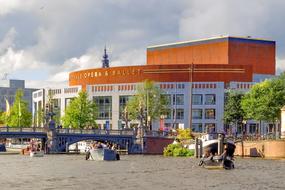 opera and ballet building in Amsterdam
