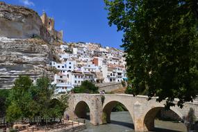 Bridge Roman city and River