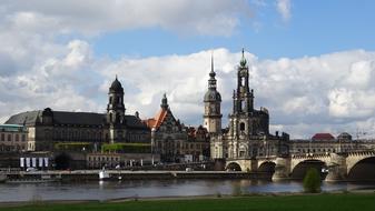 famous Dresden city