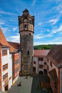 Beautiful castle in Ronneburg, Hesse, Germany