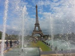 Eiffel Tower France Paris water