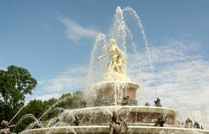 luxury fountain in herrenchiemsee