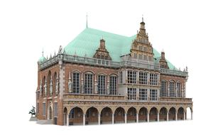 bremen town hall dome, rendering