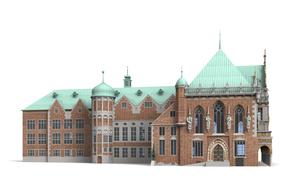 bremen town hall dome 3d model