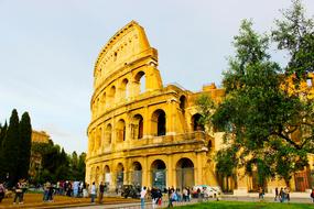 Rome architecture and Trees