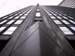 modern office building from bottom view