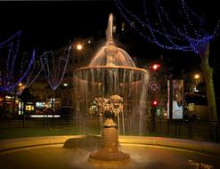 Paris cascading fountain