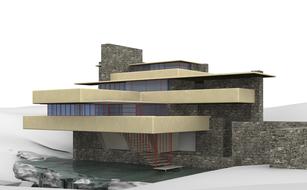 clipart of fallingwater pittsburgh architecture