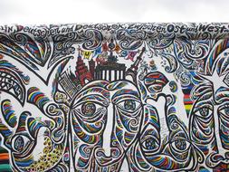 East Gallery Berlin wall drawing