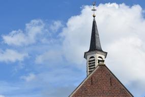 Clouds on sky and Chapel Tower