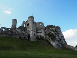 Ruins Of Castle Poland on the mountain