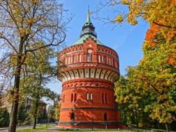 Water Tower Building and trees