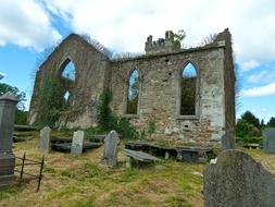 ancient ruins in picturesque nature