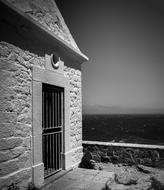 Black And White Photo Corsica stone