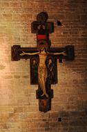 brick wall Jesus Cross