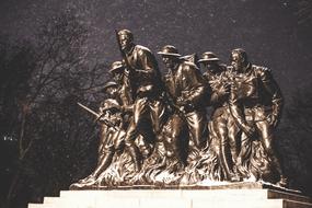 Monument Soldiers New York bronze