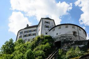 white brick fortress in Tyrol