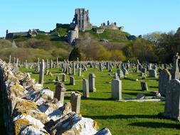 old Graveyard near medieval ruin