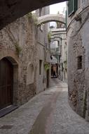 old stone street in Albenga