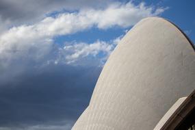 roofing of Opera House at sky, australia, Sydney