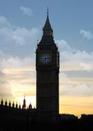 England London big ben at sunset