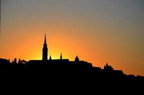 Budapest Architecture Hungary at sunset