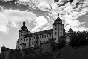 monochrome photo of Architecture Building Palace