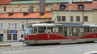 Tram in Prague City