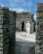 ruins stone statue sculpture sky