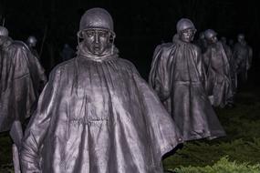 Korean Veterans Memorial statues