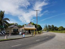 buildings on a bend road in australia