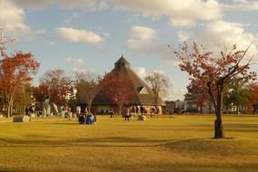 Park at Sunset At Dusk