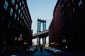 bridge in the architecture of a modern city