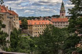 historical architecture in Krumlov