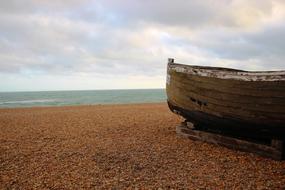 Boat Abandoned on Beach