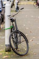 Bike on street in Holland Netherlands