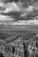 Grand Canyon B W Storm