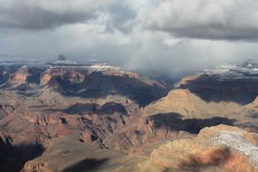 scenic landscape of Grand Canyon at Winter