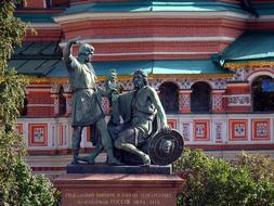 stone Monument To Minin And Pozharsky