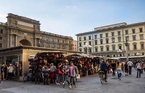 Florence Italy Outdoor Market