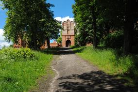 ruins in the countryside in Szymbark