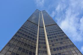 Tour Montparnasse, contemporary Tower at sky, france, paris