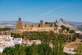 Landscape of Andalusia Spain houses