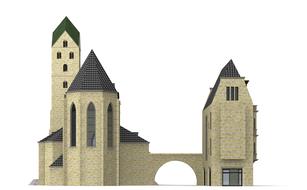 3d visualization of the church of mary